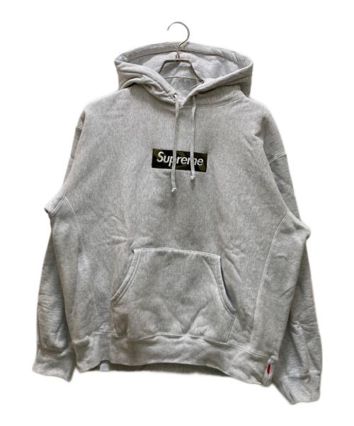 SUPREME（シュプリーム）SUPREME (シュプリーム) ボックスロゴカモフーディー グレー サイズ:Mの古着・服飾アイテム