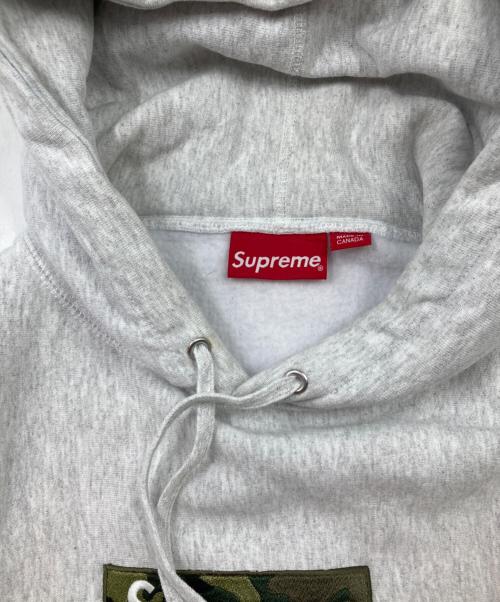 SUPREME（シュプリーム）SUPREME (シュプリーム) ボックスロゴカモフーディー グレー サイズ:Mの古着・服飾アイテム