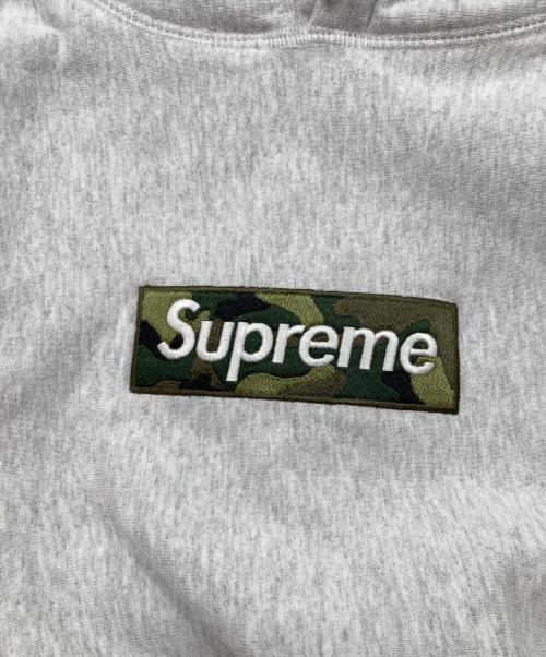 SUPREME（シュプリーム）SUPREME (シュプリーム) ボックスロゴカモフーディー グレー サイズ:Mの古着・服飾アイテム
