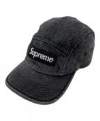 SUPREMEシュプリーム）の古着「ウォッシュブラックデニムキャップ」｜ブラック