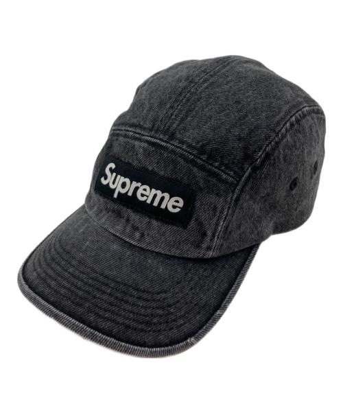SUPREME（シュプリーム）SUPREME (シュプリーム) ウォッシュブラックデニムキャップ ブラックの古着・服飾アイテム