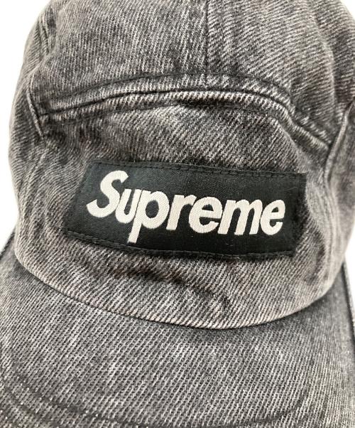SUPREME（シュプリーム）SUPREME (シュプリーム) ウォッシュブラックデニムキャップ ブラックの古着・服飾アイテム