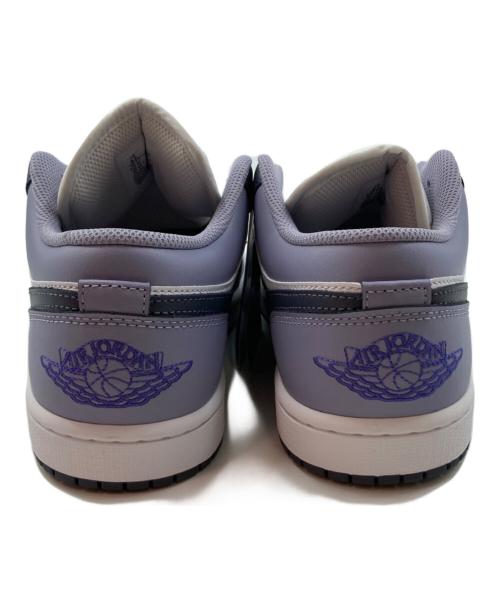 NIKE（ナイキ）NIKE (ナイキ) エアジョーダン１ロウ ホワイト×パープル サイズ:26.5 未使用品の古着・服飾アイテム