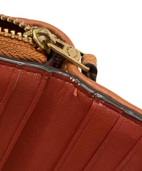 COACH（コーチ）COACH (コーチ) エレファント刺繍2つ折り財布 ブラウンの古着・服飾アイテム