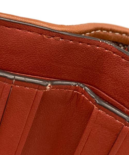 COACH（コーチ）COACH (コーチ) エレファント刺繍2つ折り財布 ブラウンの古着・服飾アイテム