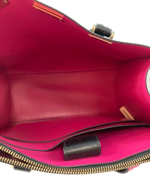 Kate Spade（ケイトスペード）Kate Spade (ケイトスペード) 2WAYトートバッグ ブラック×ピンクの古着・服飾アイテム