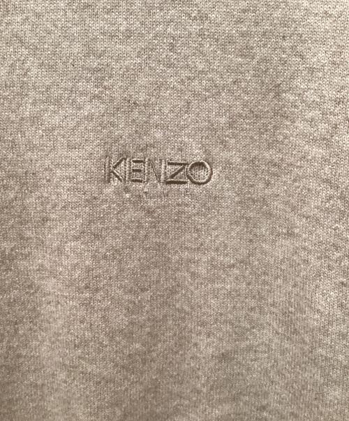 KENZO GOLF（ケンゾー ゴルフ）KENZO GOLF (ケンゾー ゴルフ) ヴィンテージロゴ刺繍カシミヤタートルネックニット ベージュ サイズ:4の古着・服飾アイテム