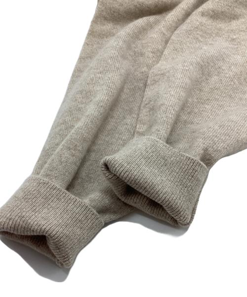 KENZO GOLF（ケンゾー ゴルフ）KENZO GOLF (ケンゾー ゴルフ) ヴィンテージロゴ刺繍カシミヤタートルネックニット ベージュ サイズ:4の古着・服飾アイテム