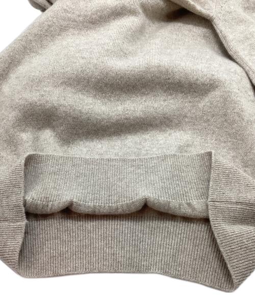 KENZO GOLF（ケンゾー ゴルフ）KENZO GOLF (ケンゾー ゴルフ) ヴィンテージロゴ刺繍カシミヤタートルネックニット ベージュ サイズ:4の古着・服飾アイテム