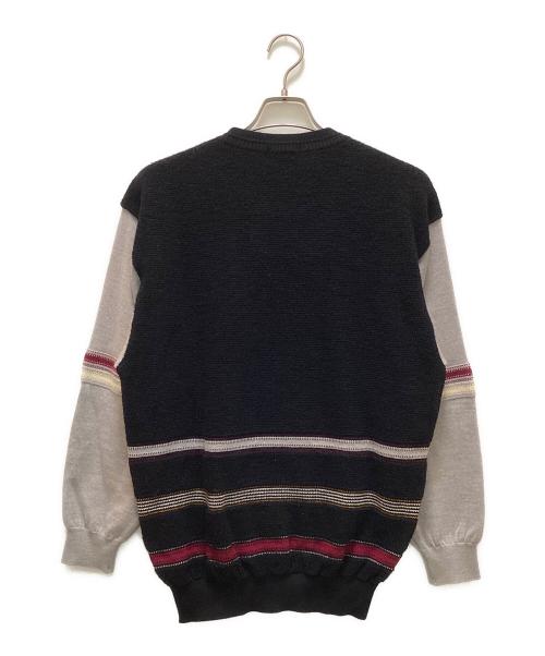 KENZO GOLF（ケンゾー ゴルフ）KENZO GOLF (ケンゾー ゴルフ) ヴィンテージロゴニット ブラック×グレー サイズ:4の古着・服飾アイテム