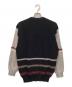 KENZO GOLF (ケンゾー ゴルフ) ヴィンテージロゴニット ブラック×グレー サイズ:4：3000円