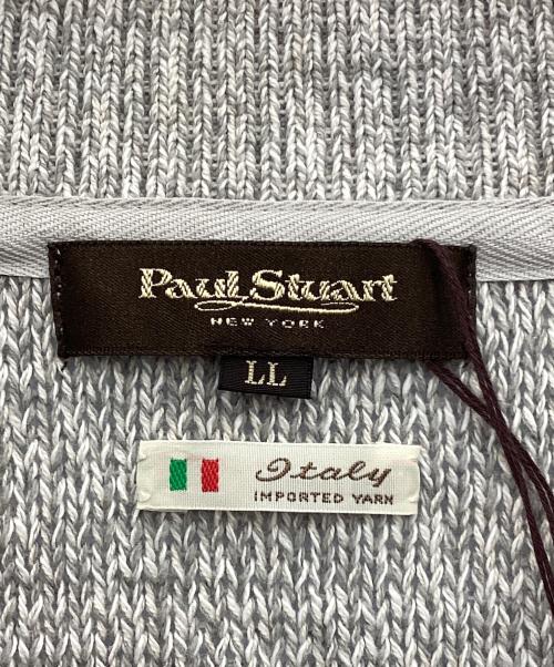 Paul Stuart（ポールスチュアート）Paul Stuart (ポールスチュアート) スタンドカラーカーディガン グレー サイズ:ⅬⅬ 未使用品の古着・服飾アイテム