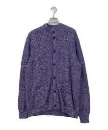 Paul Stuart（ポールスチュアート）の古着「スタンドカラーカーディガン」｜ブルー