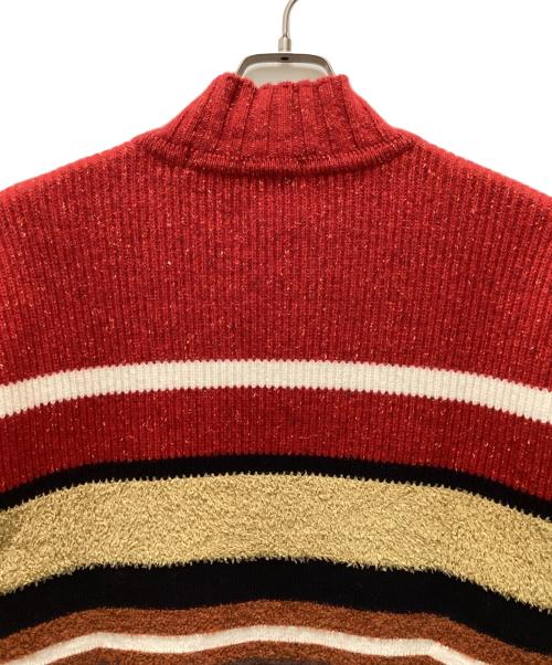 KENZO GOLF（ケンゾー ゴルフ）KENZO GOLF (ケンゾー ゴルフ) ヴィンテージマルチボーダーニット レッド サイズ:4の古着・服飾アイテム