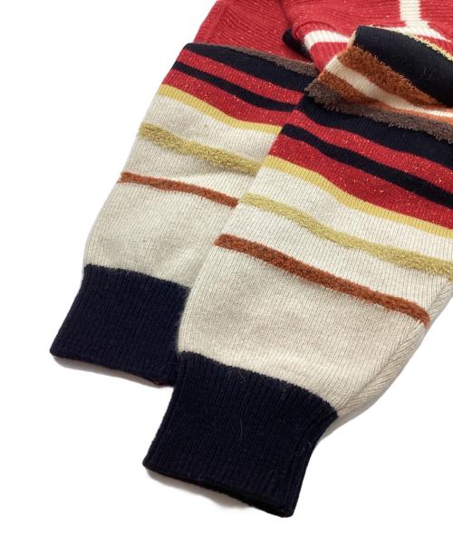 KENZO GOLF（ケンゾー ゴルフ）KENZO GOLF (ケンゾー ゴルフ) ヴィンテージマルチボーダーニット レッド サイズ:4の古着・服飾アイテム