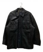 NAUTICAノーティカ）の古着「ヴィンテージカウレザージャケット」｜ブラック