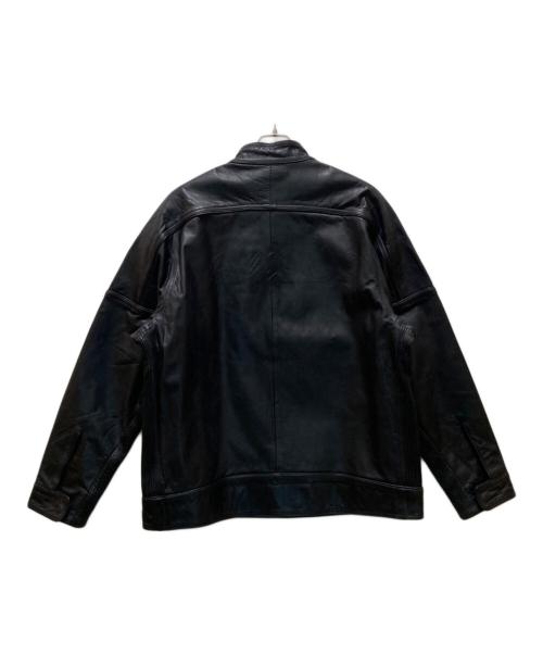 不明（不明）不明 (不明) ヴィンテージホースレザーライダースジャケット ブラック サイズ:XXLの古着・服飾アイテム