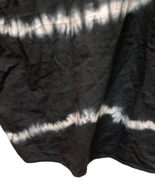 FDMTL（ファンダメンタル）FDMTL (ファンダメンタル) タイダイ絞り半袖シャツ ブラック×ホワイト サイズ:3の古着・服飾アイテム