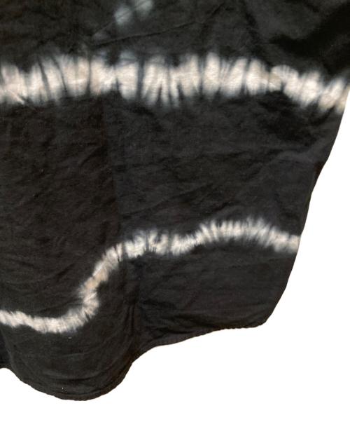 FDMTL（ファンダメンタル）FDMTL (ファンダメンタル) タイダイ絞り半袖シャツ ブラック×ホワイト サイズ:3の古着・服飾アイテム