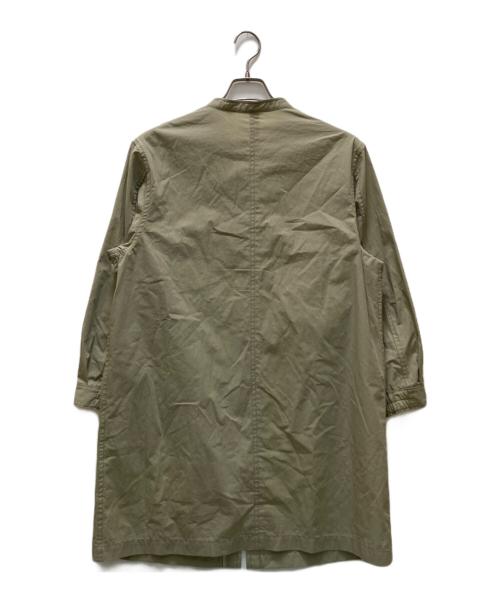 HUMAN WOMAN（ヒューマンウーマン）HUMAN WOMAN (ヒューマンウーマン) コットンナイロンダンプスタンドカラーコート カーキ サイズ:Mの古着・服飾アイテム