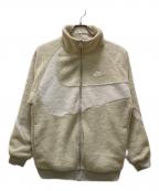 NIKEナイキ）の古着「ビッグスウッシュフルジップジャケット」｜ホワイト