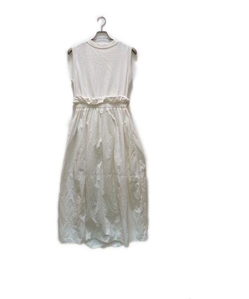 Adam et Rope（アダム エ ロペ）Adam et Rope (アダム エ ロペ) ドッキングワンピース ホワイト サイズ:Freeの古着・服飾アイテム