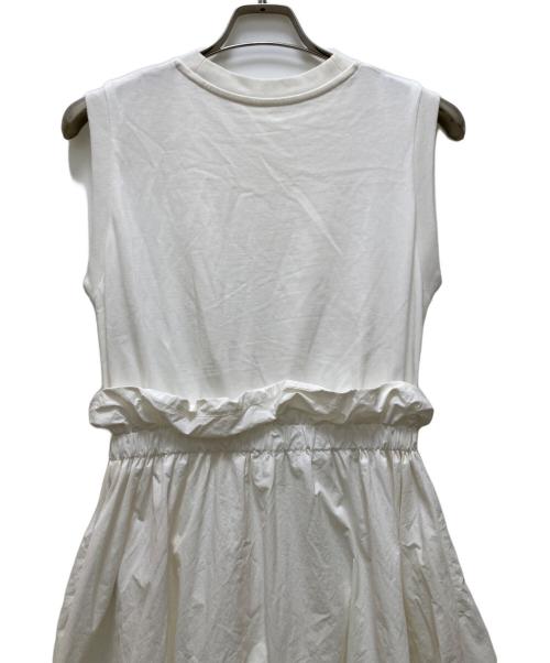 Adam et Rope（アダム エ ロペ）Adam et Rope (アダム エ ロペ) ドッキングワンピース ホワイト サイズ:Freeの古着・服飾アイテム