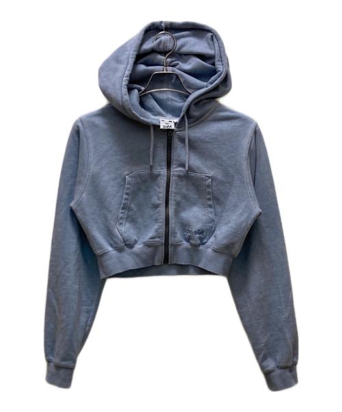 X-GIRL（エックスガール）X-GIRL (エックスガール) FADED COMPACT ZIP UP HOODIE ブルー サイズ:Mの古着・服飾アイテム