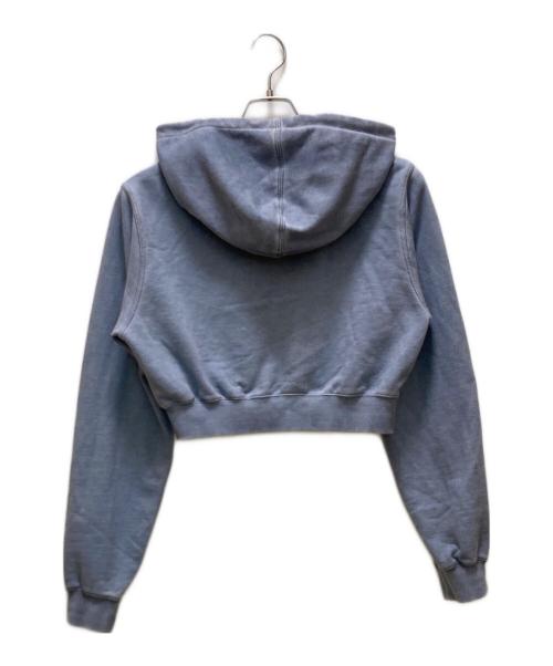 X-GIRL（エックスガール）X-GIRL (エックスガール) FADED COMPACT ZIP UP HOODIE ブルー サイズ:Mの古着・服飾アイテム