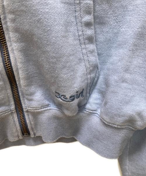 X-GIRL（エックスガール）X-GIRL (エックスガール) FADED COMPACT ZIP UP HOODIE ブルー サイズ:Mの古着・服飾アイテム