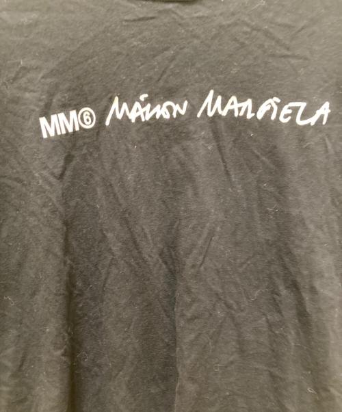 MM6 Maison Margiela（エムエムシックスメゾンマルジェラ）MM6 Maison Margiela (エムエムシックスメゾンマルジェラ) レイヤード ハイネック ドッキング ニット ベージュ×ブラック サイズ:Sの古着・服飾アイテム