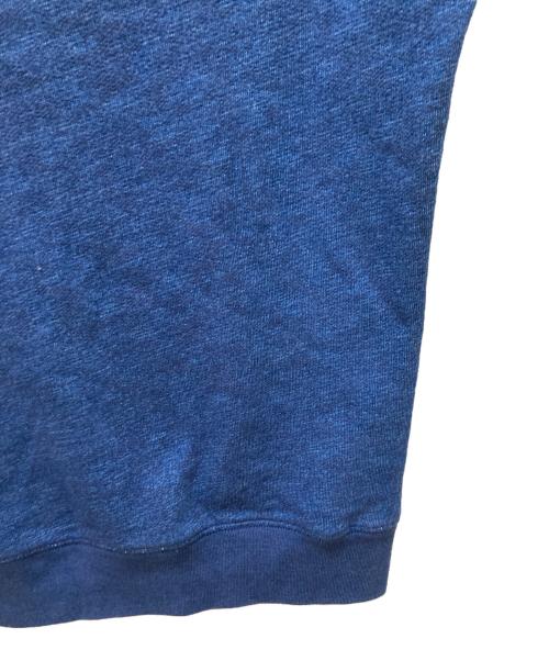 maison kitsune（メゾンキツネ）maison kitsune (メゾンキツネ) ロゴ刺繍半袖スウェット ブルー サイズ:XSの古着・服飾アイテム