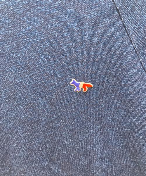 maison kitsune（メゾンキツネ）maison kitsune (メゾンキツネ) ロゴ刺繍半袖スウェット ブルー サイズ:XSの古着・服飾アイテム