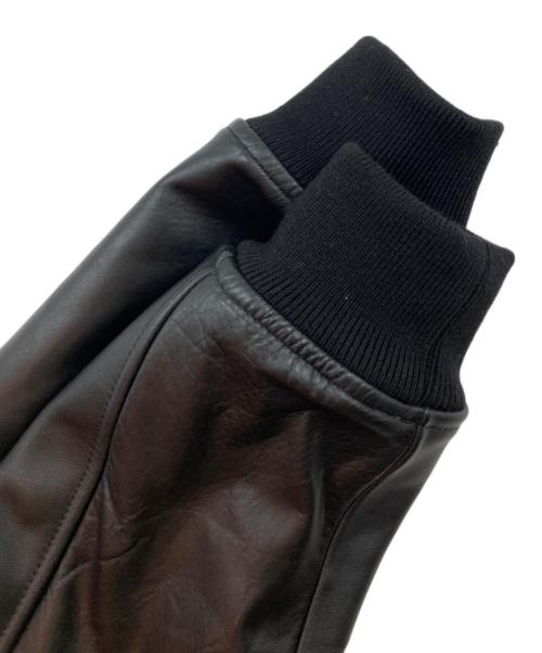 VAN JAC（ヴァン・ヂャケット）VAN JAC (ヴァン) ロゴ刺繍ホースレザージャケット ブラウン サイズ:LLの古着・服飾アイテム