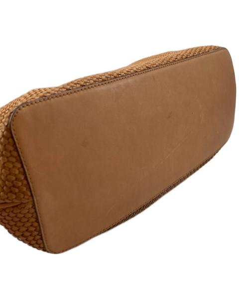 TORY BURCH（トリーバーチ）TORY BURCH (トリーバーチ) メッシュレザータッセルトートバック ベージュの古着・服飾アイテム