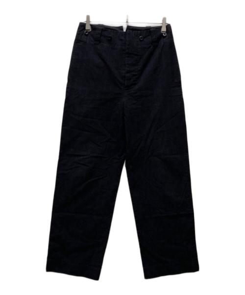 MARGARET HOWELL（マーガレットハウエル）MARGARET HOWELL (マーガレットハウエル) デンスストライプコットンパンツ ブラック サイズ:Sの古着・服飾アイテム