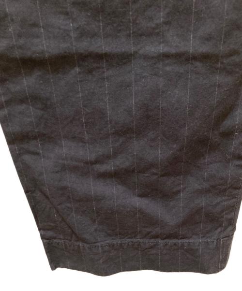 MARGARET HOWELL（マーガレットハウエル）MARGARET HOWELL (マーガレットハウエル) デンスストライプコットンパンツ ブラック サイズ:Sの古着・服飾アイテム