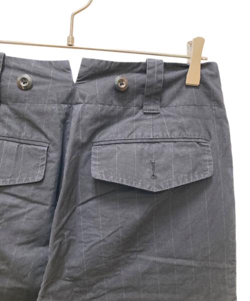 MARGARET HOWELL（マーガレットハウエル）MARGARET HOWELL (マーガレットハウエル) デンスストライプコットンパンツ ブラック サイズ:Sの古着・服飾アイテム