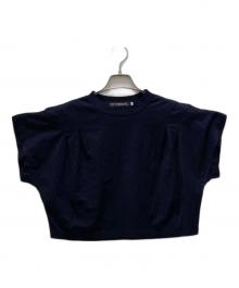 HAVERSACK（ハバーサック）の古着「コットン ウルティマ プレーン ステッチ プルオーバー Tシャツ」｜ネイビー