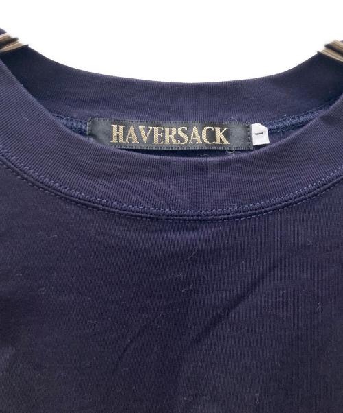 HAVERSACK（ハバーサック）HAVERSACK (ハバーサック) コットン ウルティマ プレーン ステッチ プルオーバー Tシャツ ネイビー サイズ:1の古着・服飾アイテム