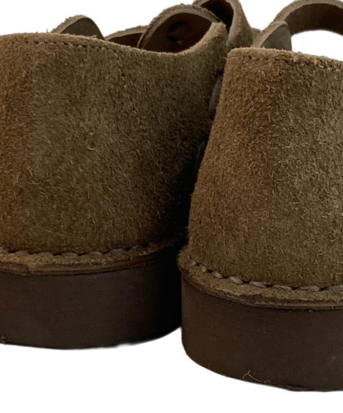organic handloom（オーガニックハンドルーム）Organic handloom (オーガニックハンドルーム) グナー スウェードTストラップシューズ ブラウン サイズ:23.0の古着・服飾アイテム