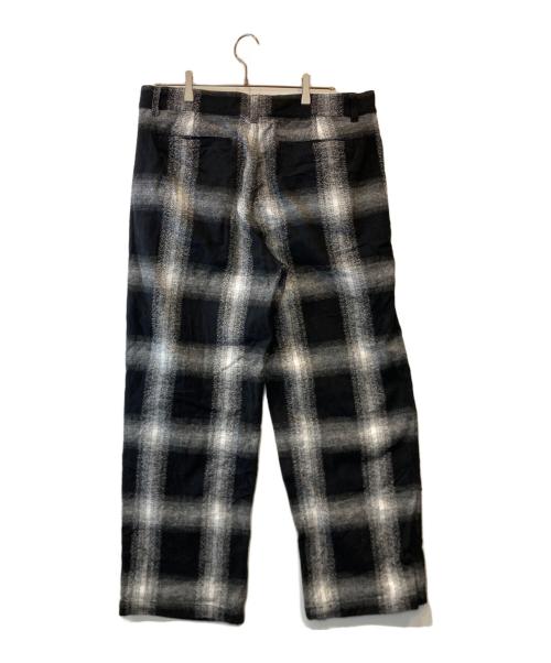 SATURDAYS SURF NYC（サタデーズサーフニューヨーク）SATURDAYS SURF NYC (サタデーズサーフニューヨーク) ブロックチェックトラウザー BBS-03100 ブラック×ホワイト サイズ:36の古着・服飾アイテム