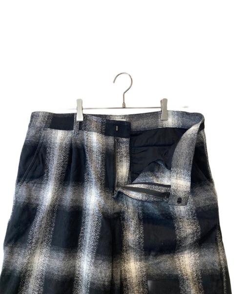 SATURDAYS SURF NYC（サタデーズサーフニューヨーク）SATURDAYS SURF NYC (サタデーズサーフニューヨーク) ブロックチェックトラウザー BBS-03100 ブラック×ホワイト サイズ:36の古着・服飾アイテム