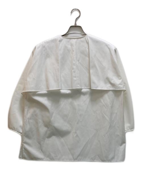 LOHEN（ローヘン）LOHEN (ローヘン) ケープブラウス ホワイト サイズ:Freeの古着・服飾アイテム