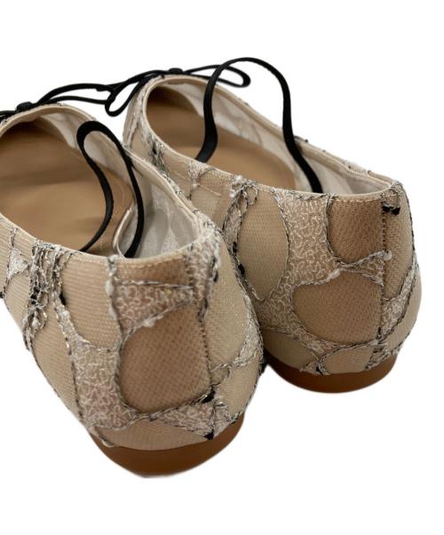 73HOURS（セブンティースリーアワーズ）73HOURS (セブンティースリーアワーズ) エリスリボンフラット ベージュ サイズ:37の古着・服飾アイテム