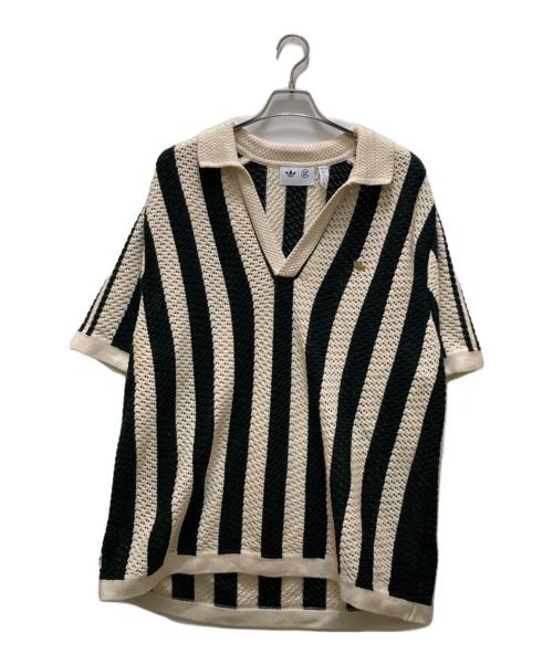 adidas（アディダス）adidas (アディダス) CLOT (クロット) CLOT PIQUE POLO BY EDISON CHEN ベージュ サイズ:3XLの古着・服飾アイテム