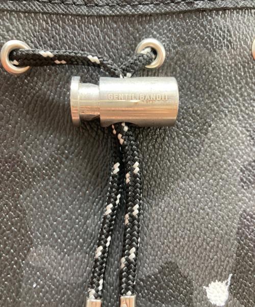 Gentil Bandit（ジャンティバンティ）Gentil Bandit (ジャンティバンティ) 2WAY巾着バッグ ブラックの古着・服飾アイテム