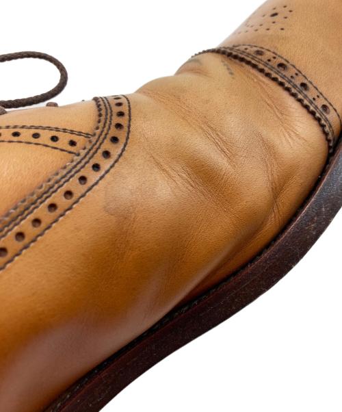 SCOTCH GRAIN（スコッチグレイン）SCOTCH GRAIN (スコッチグレイン) メダリオンストレートチップシューズ ベージュ サイズ:27の古着・服飾アイテム