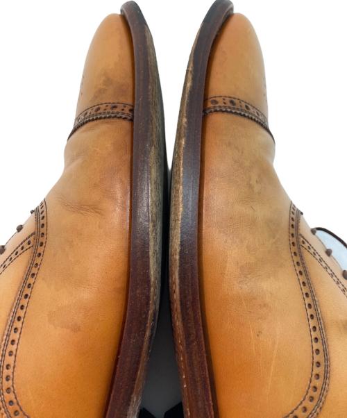 SCOTCH GRAIN（スコッチグレイン）SCOTCH GRAIN (スコッチグレイン) メダリオンストレートチップシューズ ベージュ サイズ:27の古着・服飾アイテム