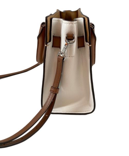 MICHAEL KORS（マイケル・コース）MICHAEL KORS (マイケル・コース) ハミルトン サッチェル スモール 2WAYバッグ ベージュの古着・服飾アイテム